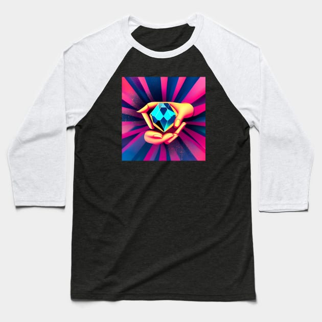 Diamond Hands Crypto T-Shirt Baseball T-Shirt by My Tee Style